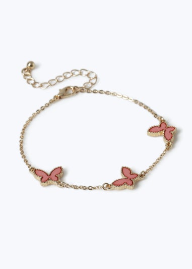 Muse Pink Butterfly Bracelet