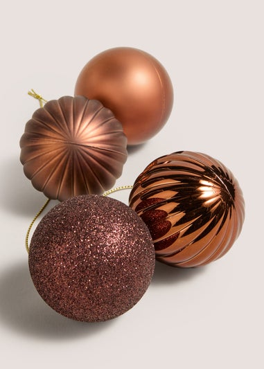 12 Pack Bronze Baubles