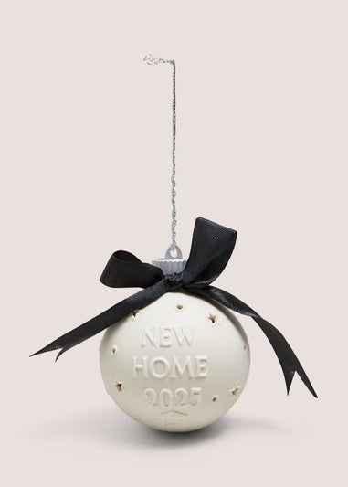 Cream Light Up New Home Bauble