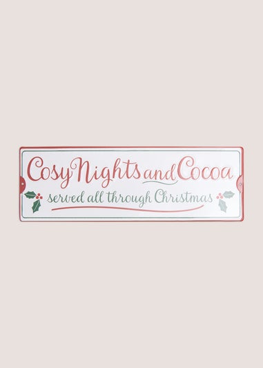 Metal Mistletoe Farm Christmas Sign