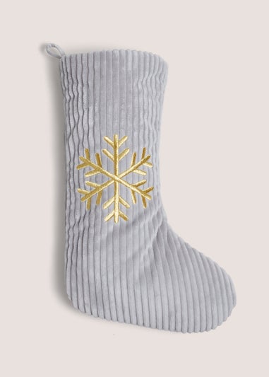Grey Cosy Stocking