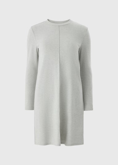 Grey Cosy Sweater Mini Dress