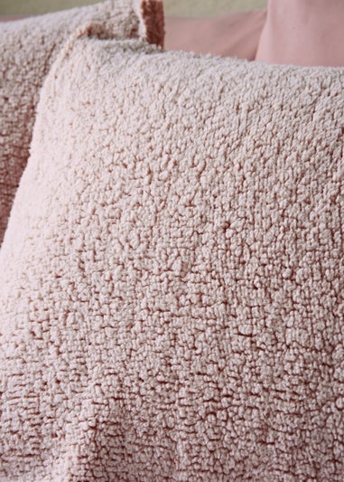 Pink Marl Fleece Duvet Set