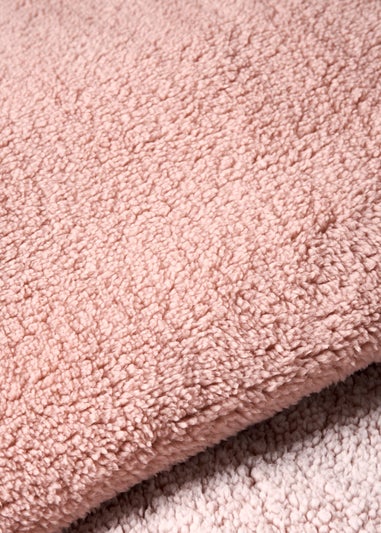 Pink Marl Fleece Duvet Set