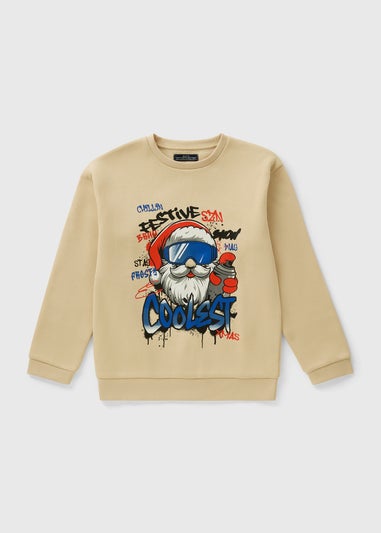 Boys Stone Coolest Santa Sweatshirt (7-15yrs)
