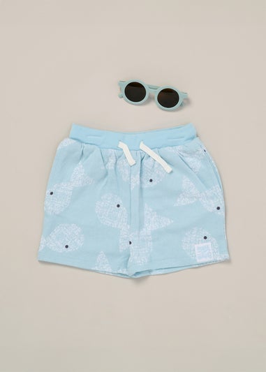 Lily & Jack  Printed Tee Shorts & Round Sunglasses Outfit Set (2-4 yrs)