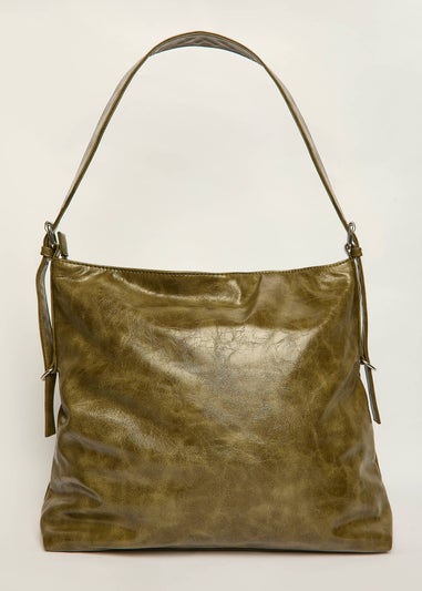 Madein Olive Pia Oversized Pressed Tote Bag