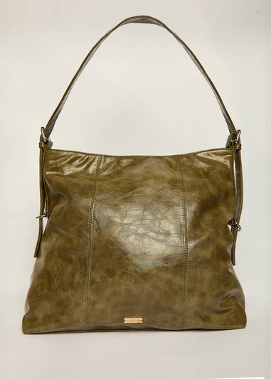 Madein Olive Pia Oversized Pressed Tote Bag