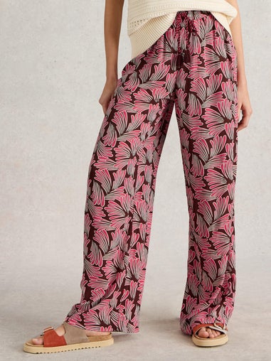 Belle Crinkle Hose mit weitem Bein