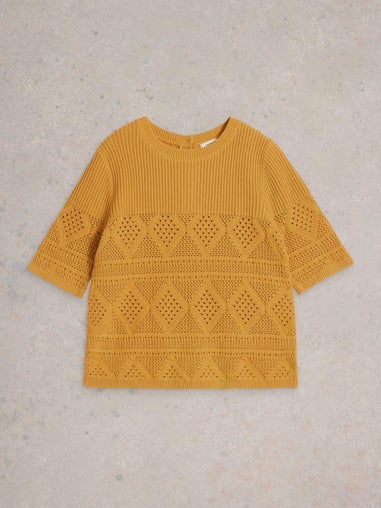 Leichtes Strick-T-Shirt