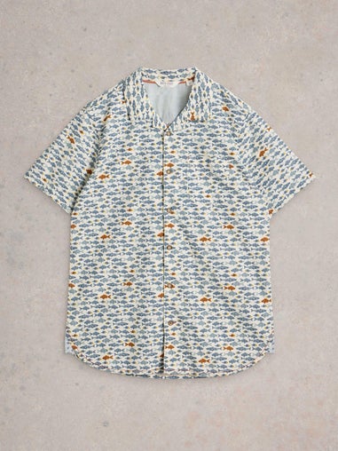 Hemd Hayle mit Fischprint
