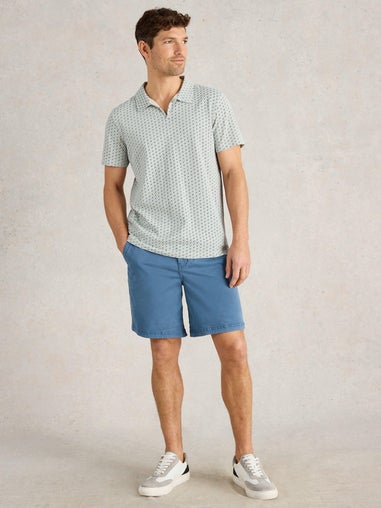Polohemd mit Geo-Print