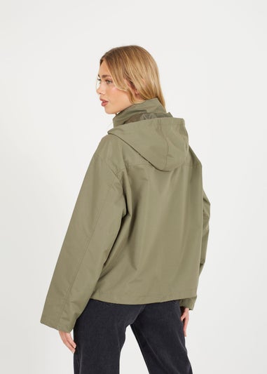 Brave Soul Khaki Short Coated Jacket