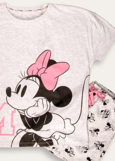 Disney Minnie Mouse Grey Short Pyjama Set