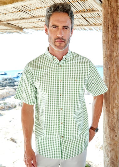 Cotton Traders Sage Ultimate Classic Seersucker Shirt