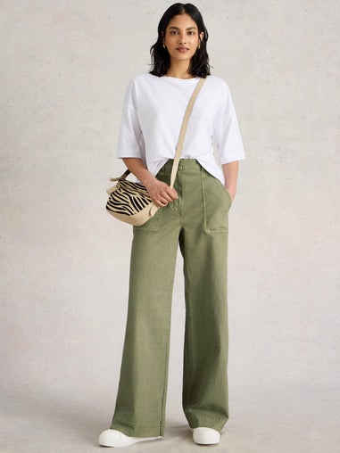 Chinohose Twister mit weitem Bein