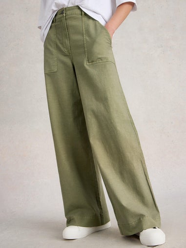 Chinohose Twister mit weitem Bein