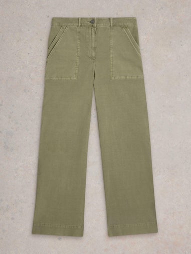 Chinohose Twister mit weitem Bein