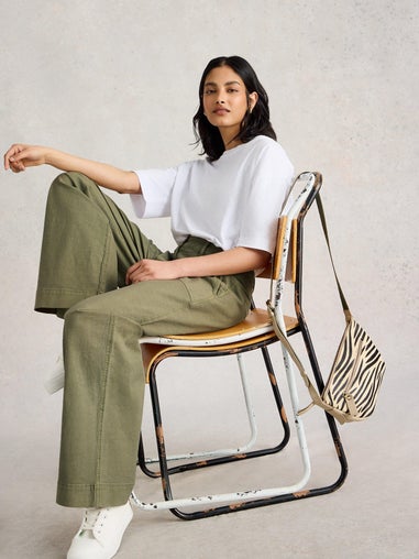 Chinohose Twister mit weitem Bein