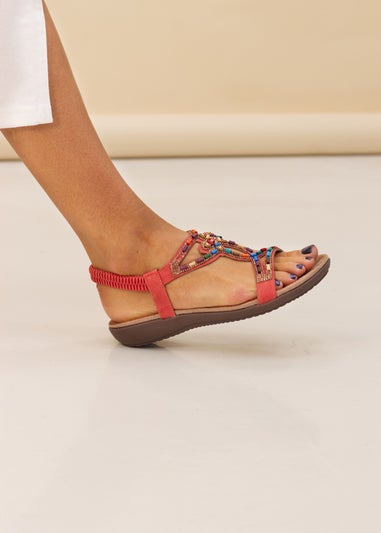 Lunar Orange Mariella Sandal