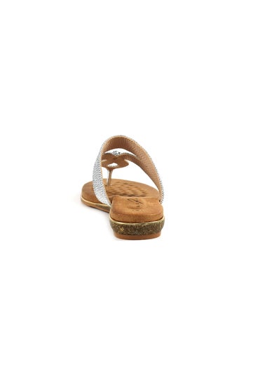 Lunar Silver Ezra Sandal