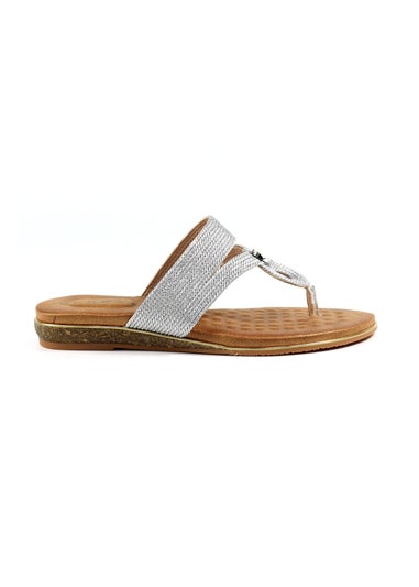 Lunar Silver Ezra Sandal