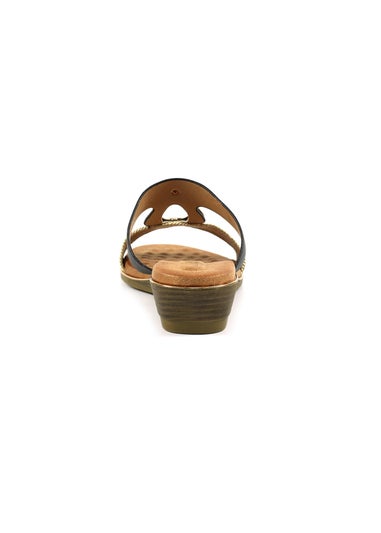 Lunar Black Porto Sandal