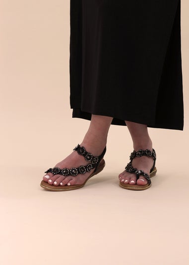 Lunar Black Charlotte II Sandal