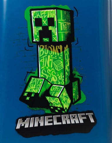 Minecraft Kids Blue Creeper Medium Suitcase