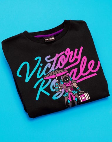 Fortnite Victory Royale Boys Black Sweatshirt (11-16 Yrs)