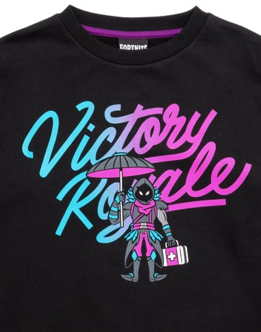 Fortnite Victory Royale Boys Black Sweatshirt (11-16 Yrs)