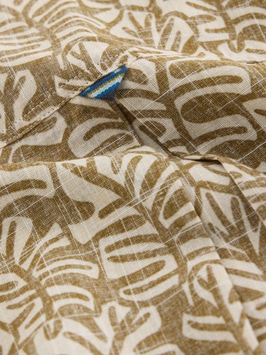 Hemd Finsbury mit Blätterprint
