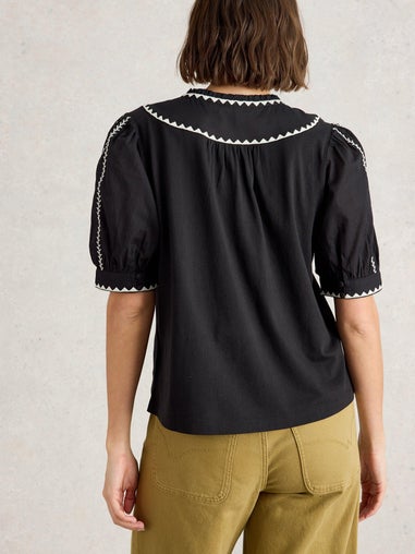 Besticktes Top Zoe