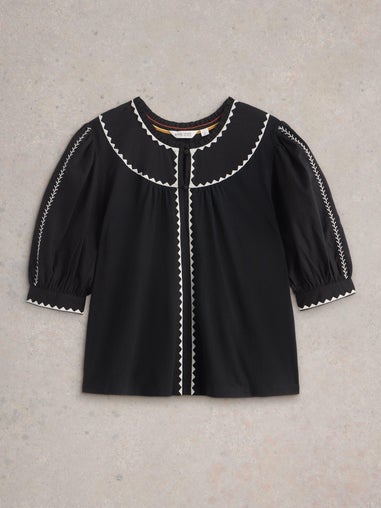Besticktes Top Zoe