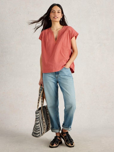Top Fran aus Materialmix