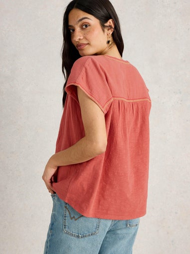 Top Fran aus Materialmix