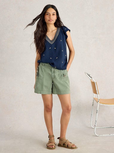 Besticktes Top Lucia