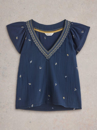 Besticktes Top Lucia