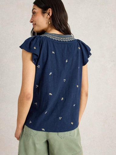Besticktes Top Lucia