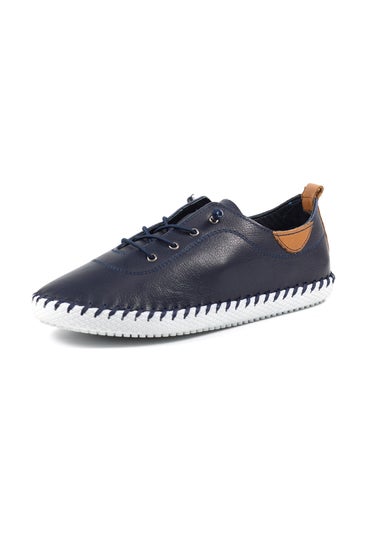 Lunar Blue St Ives Plimsoll