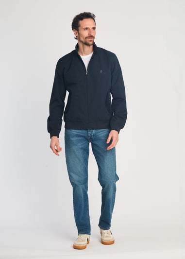 French Connection Navy Funnel Neck Harrington Jacket