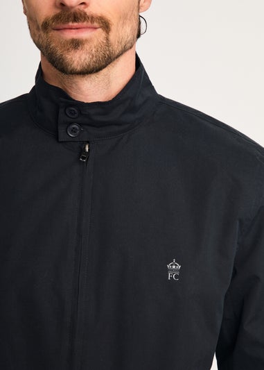 French Connection Navy Funnel Neck Harrington Jacket