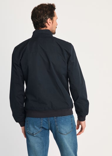 French Connection Navy Funnel Neck Harrington Jacket