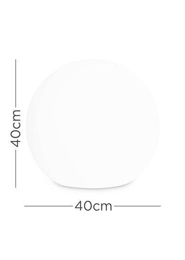 ValueLights Toka IP44 Colour Changing Rechargeable Garden Ball Light with Remote Control (40cm)