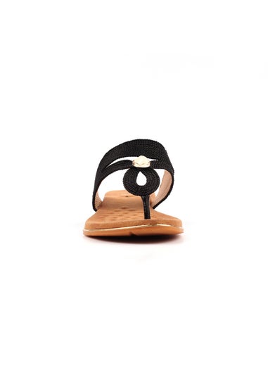 Lunar Black Ezra Sandal