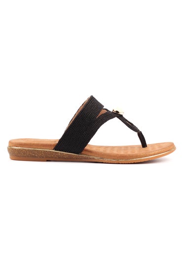 Lunar Black Ezra Sandal