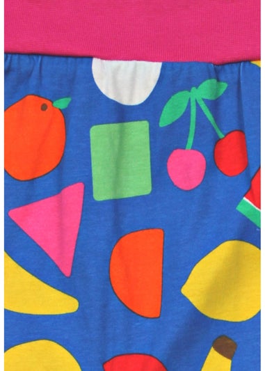 Toby Tiger Organic Multi Colour Fruit Print Yoga Pants (Newborn - 3 years)