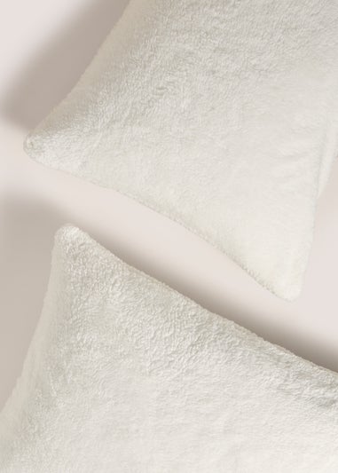Cream Teddy Fleece Pillow Case