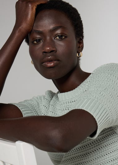 Et Vous Sage Green Jumper