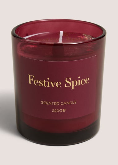 Red Festive Spice Candle